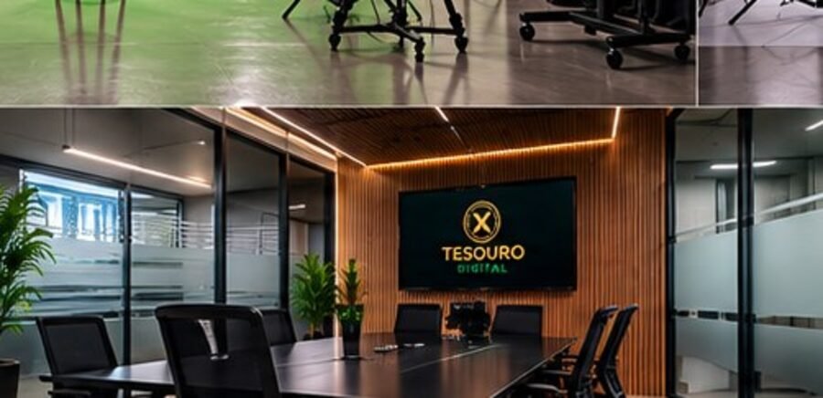 Sala de reunião com vista